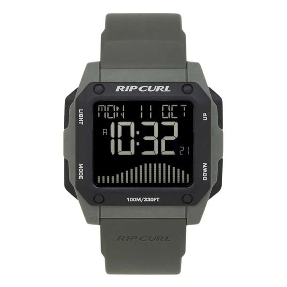 Rip Curl Men's Odyssey Surf Tide Digital Watch in Army - Picture 1 of 5
